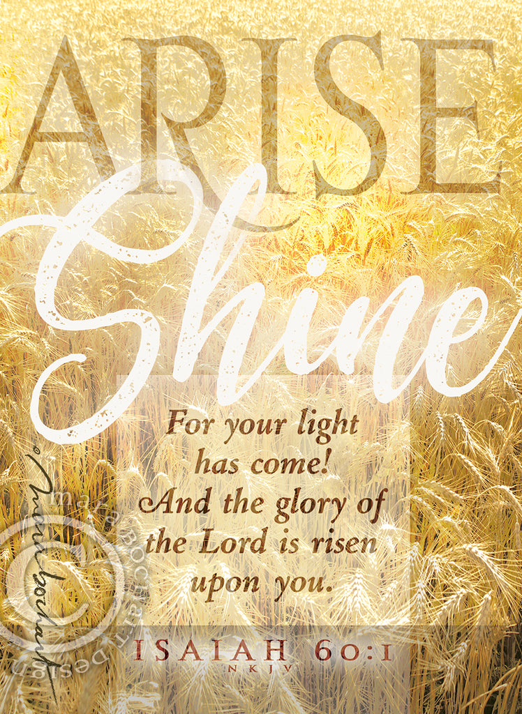 Arise Shine - notecard
