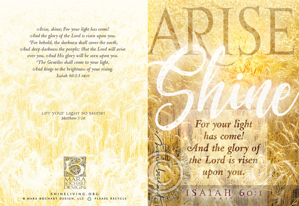 Arise Shine - notecard