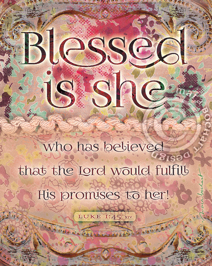 Blessed Is She - frameable print