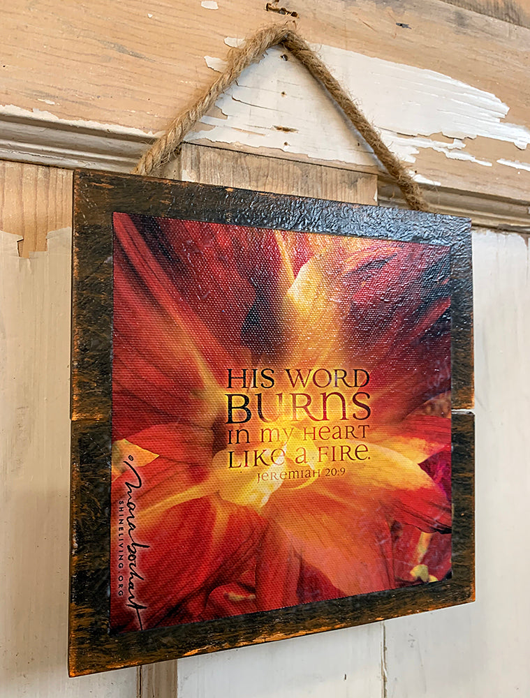 Burning Heart - 7x7 pallet