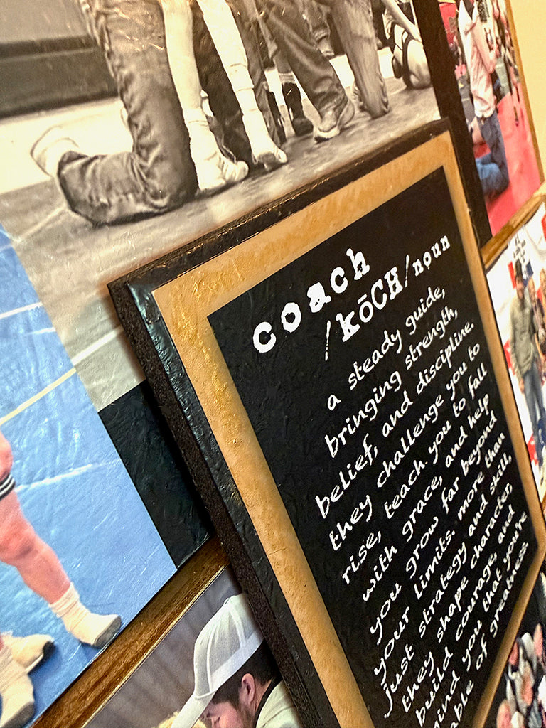 Coach Gift - custom pallet - wrestling