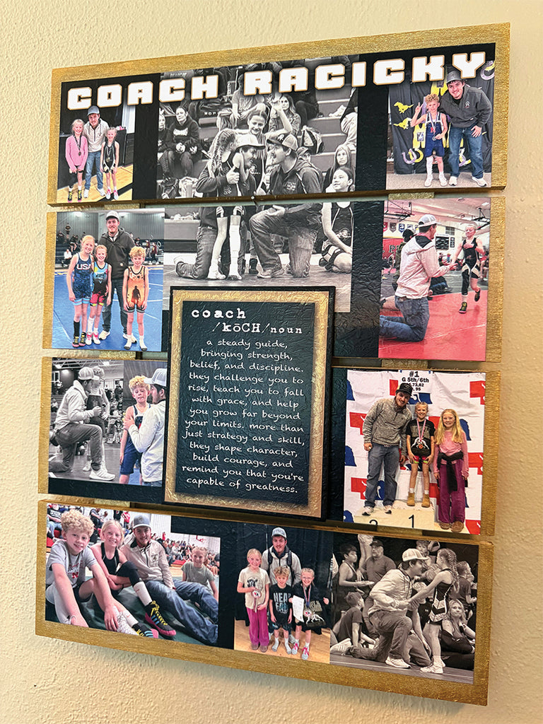 Coach Gift - custom pallet - wrestling