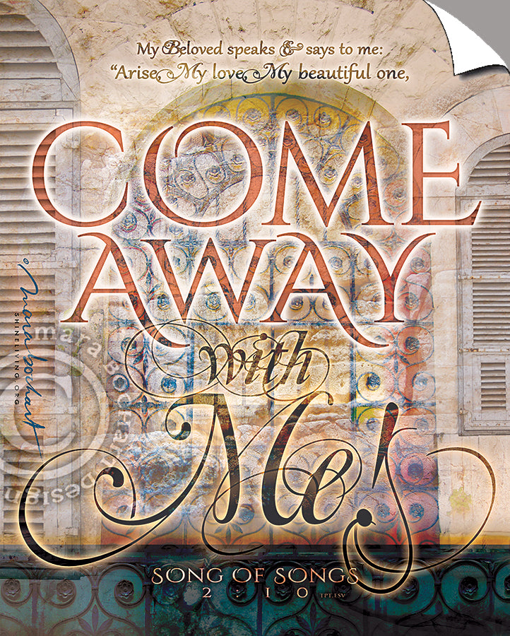 Come Away - vertical - Peel & Stick