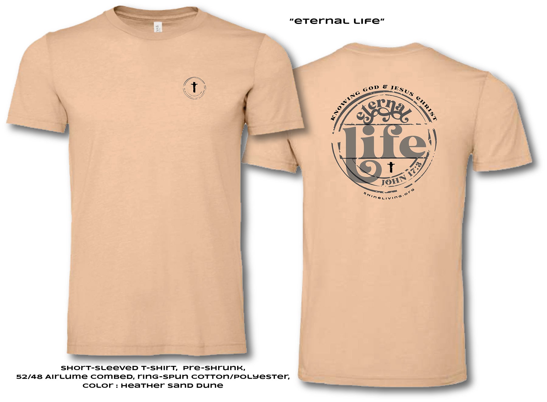 Eternal Life T-shirt - short sleeve - Shine Living