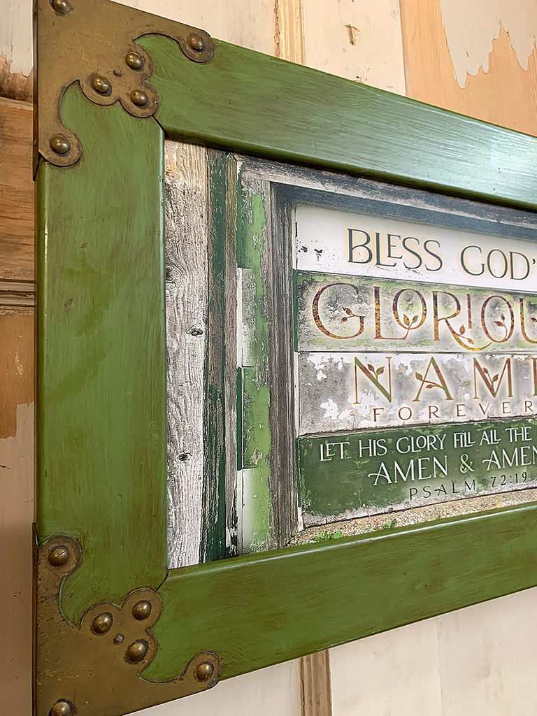 Glorious Name - framed 23x14