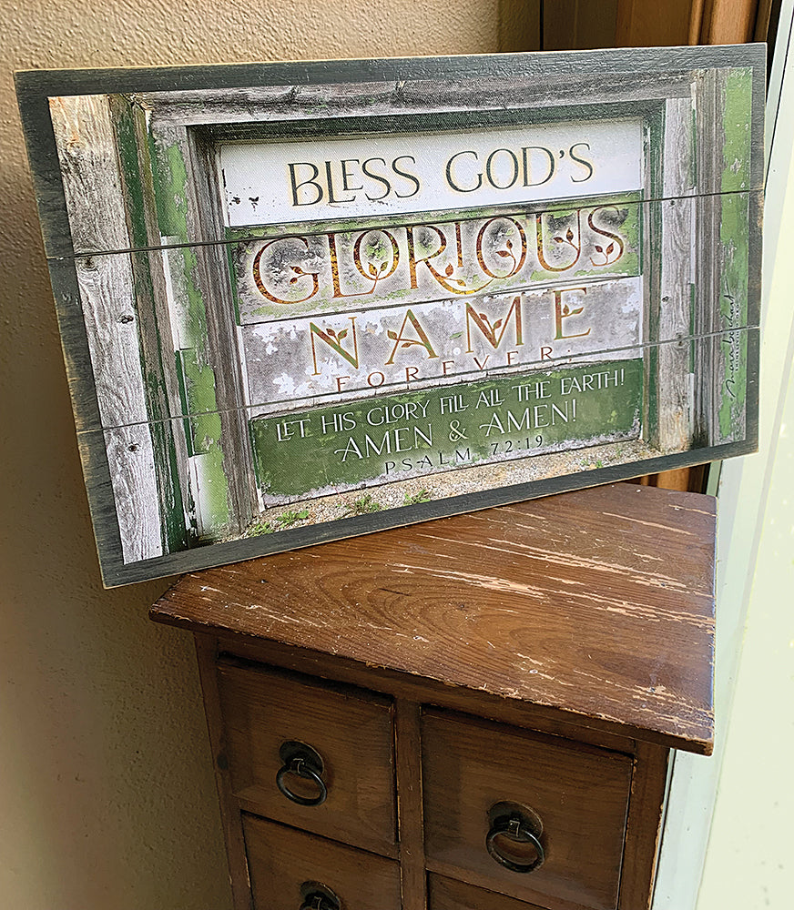 Glorious Name - 17x10.5 pallet