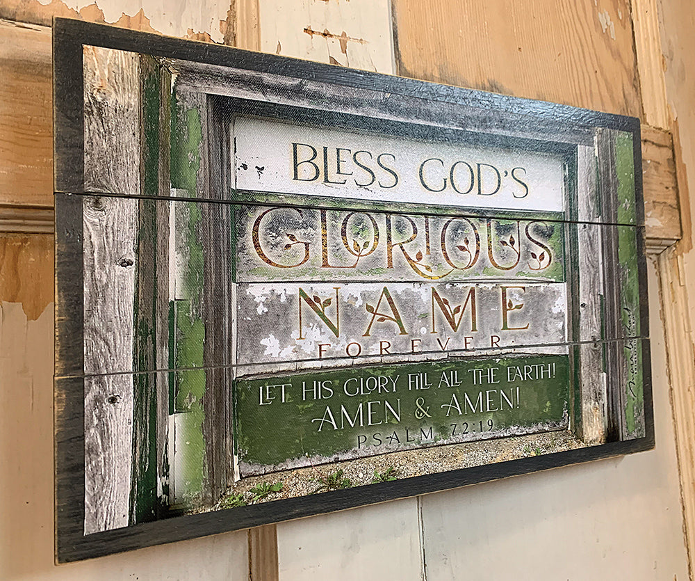 Glorious Name - 17x10.5 pallet