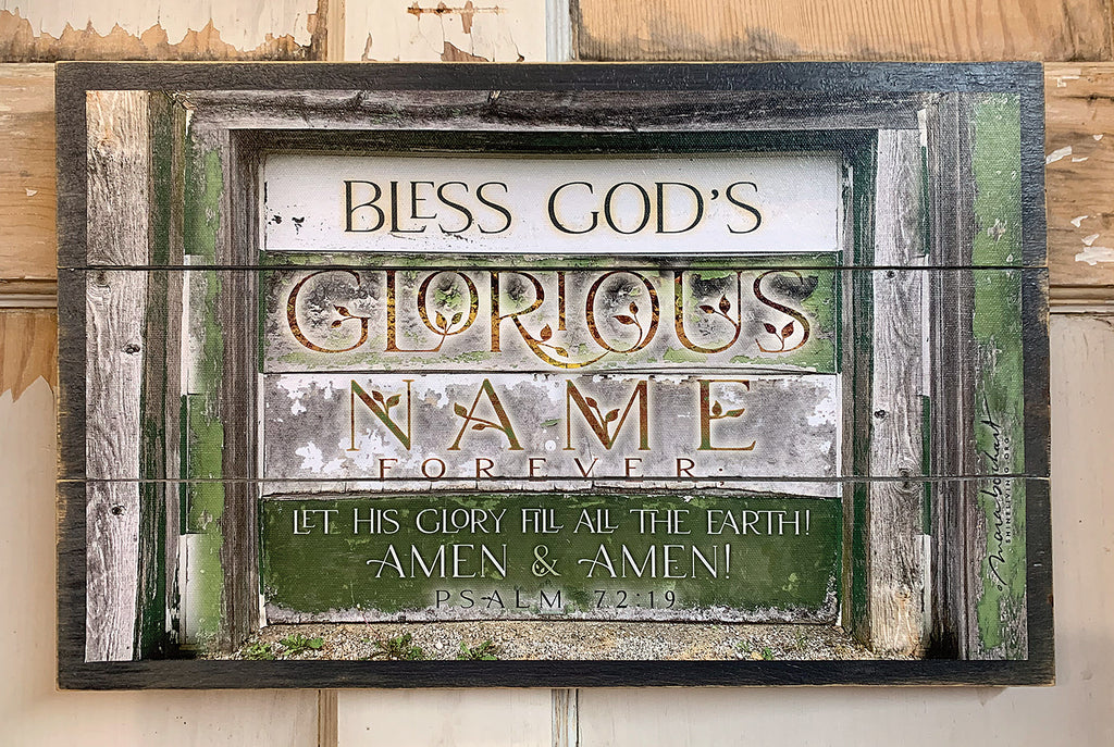 Glorious Name - 17x10.5 pallet