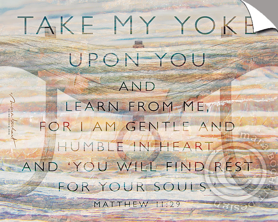 Coordinates with "Take My Yoke"