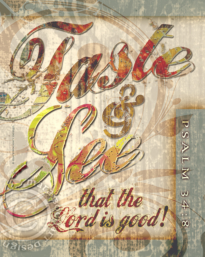 Taste and See - frameable print