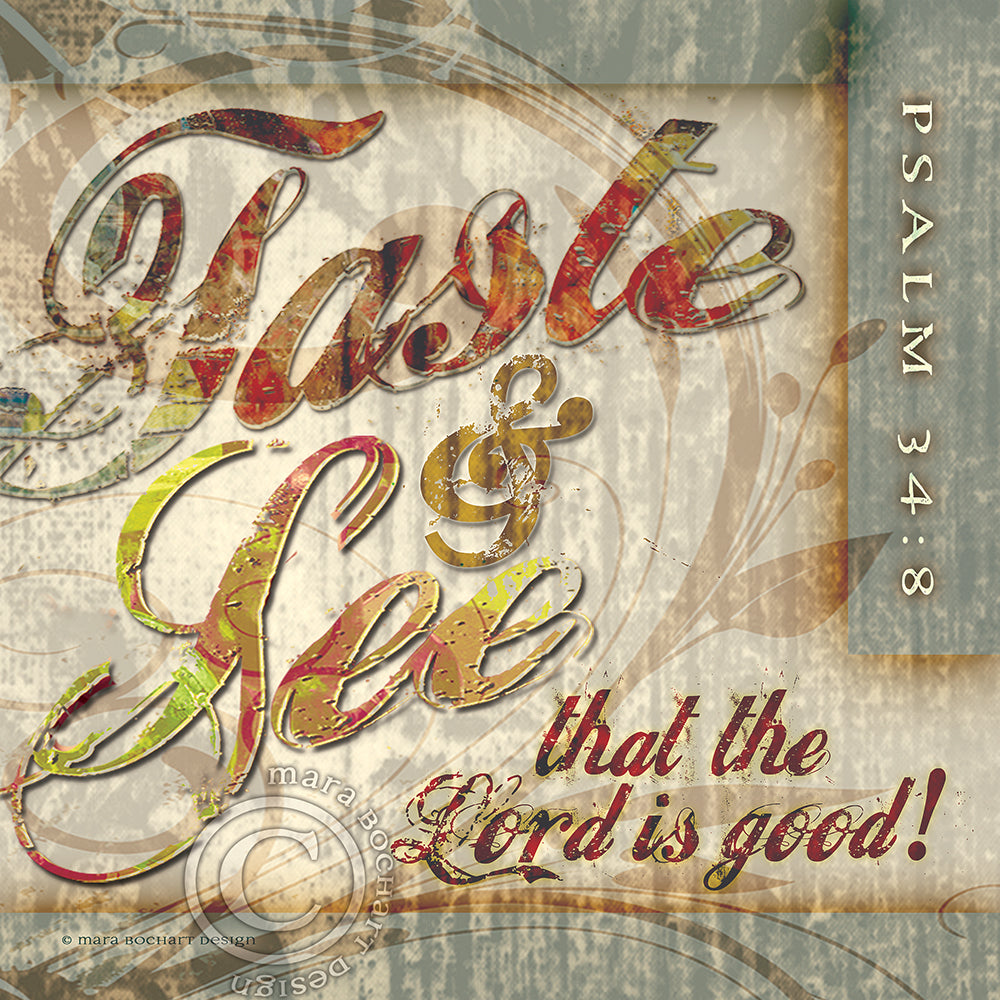 Taste and See - frameable print