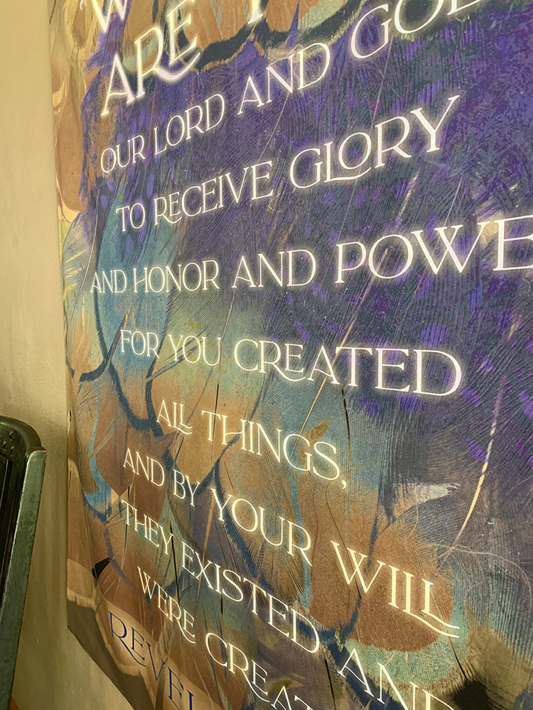 Behold Lion Lamb - wall tapestry
