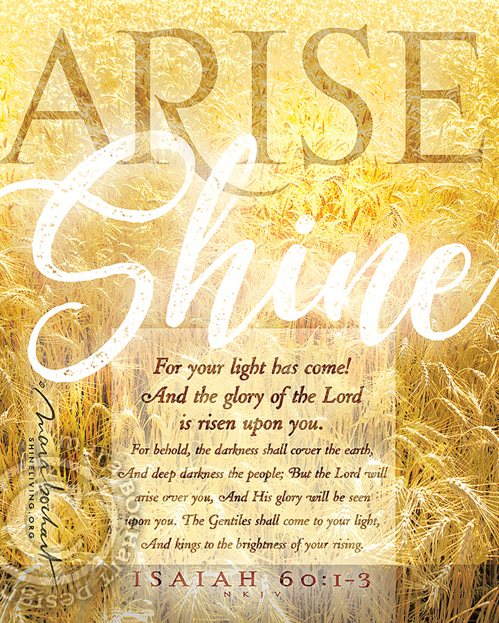 Arise Shine - hanging banner