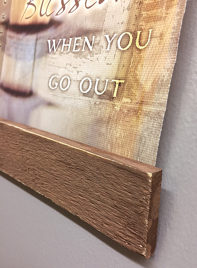 Blessed In and Out - 6.5x18.5 hanging banner
