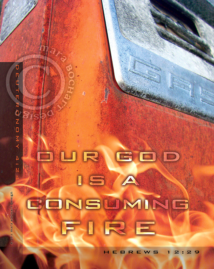 Consuming Fire - premium canvas
