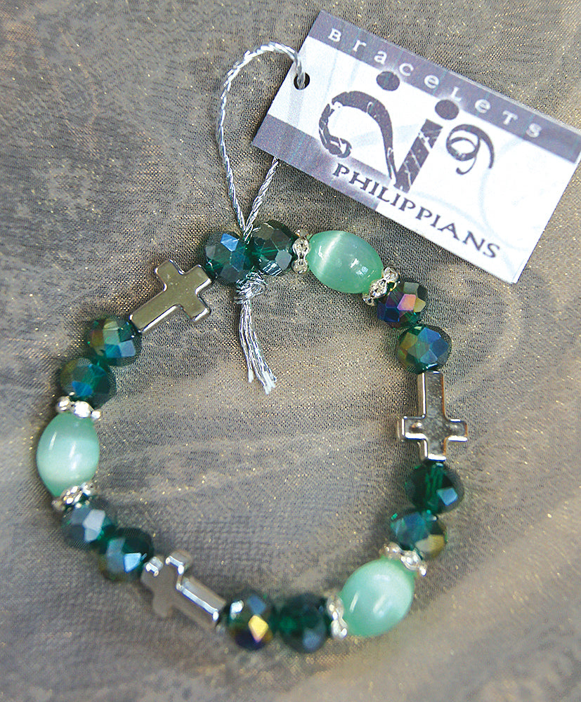I AM HEALED - bracelet - emerald green
