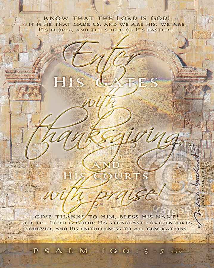 Enter His Gates - printable download