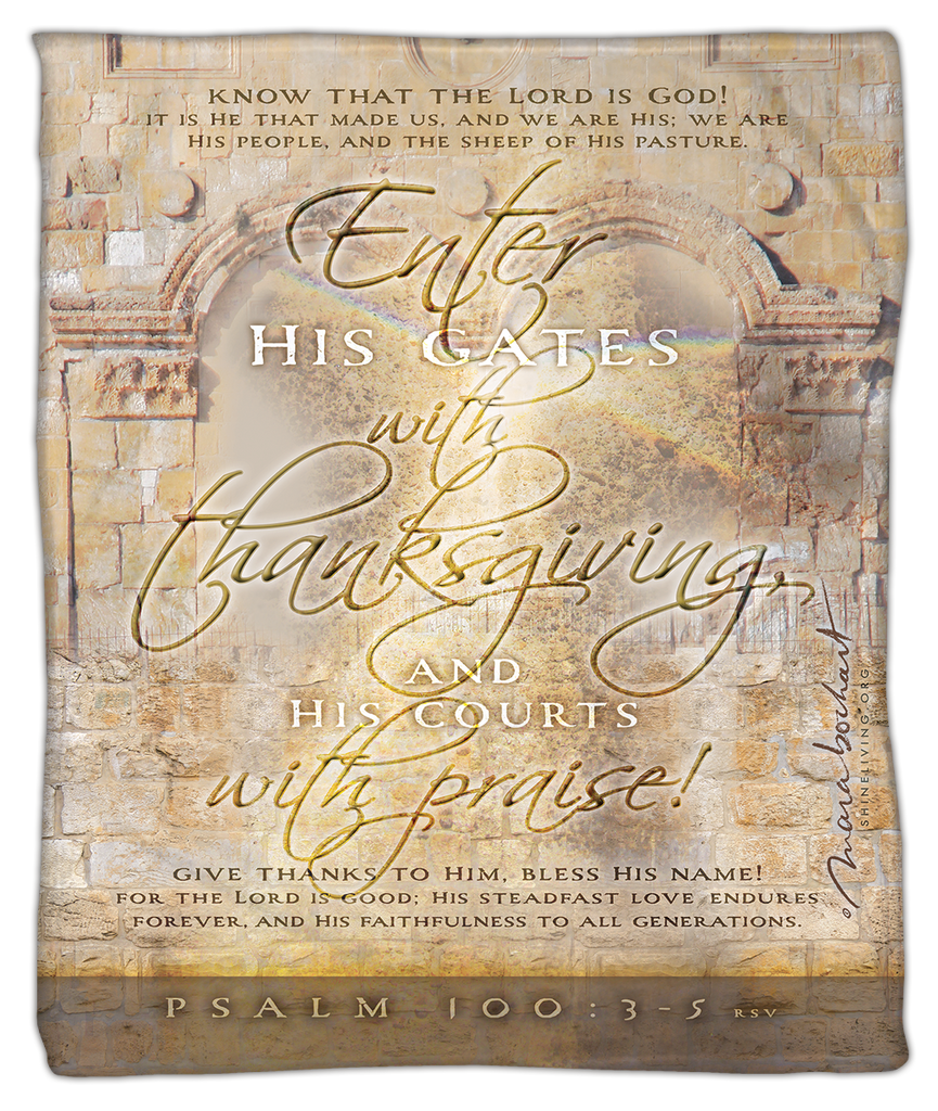 Enter His Gates - blanket - lightweight