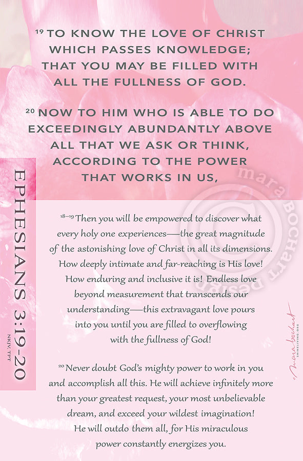 Ephesians 3 - hanging banner
