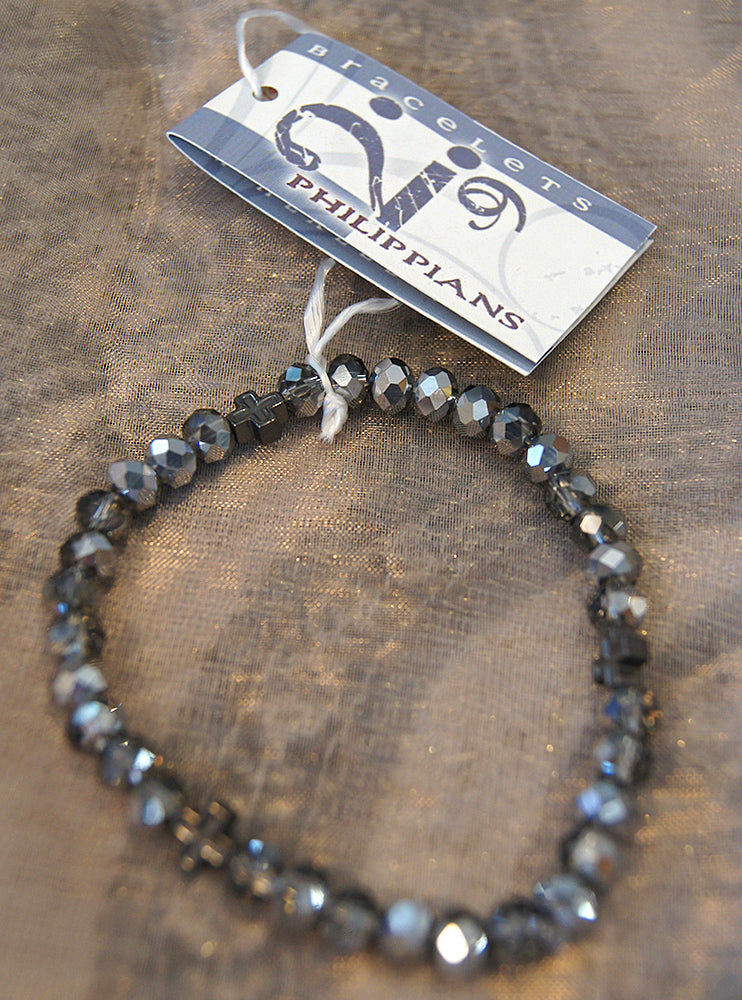 I AM HEALED - bracelet - gray silver
