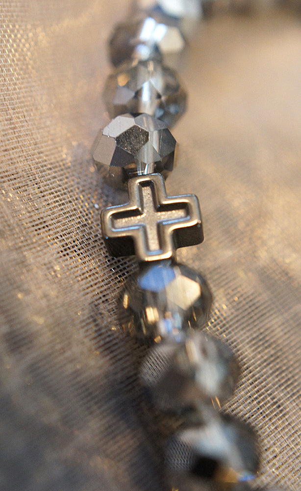 I AM HEALED - bracelet - gray silver
