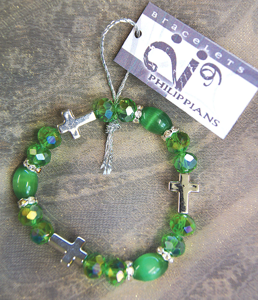 I AM HEALED - bracelet - spring green