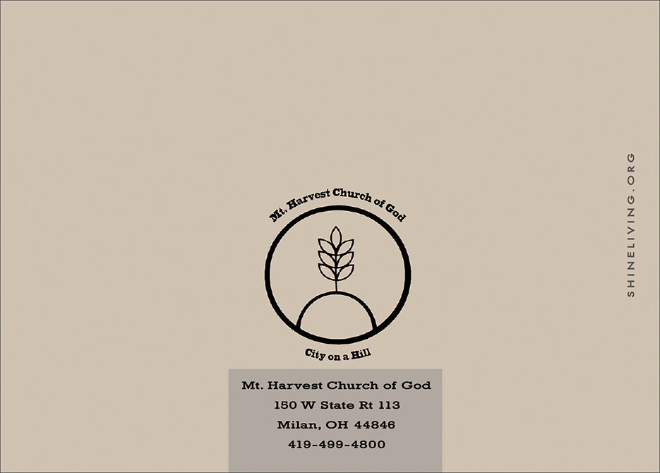 Mt. Harvest Church - notecard/notecards - personalized