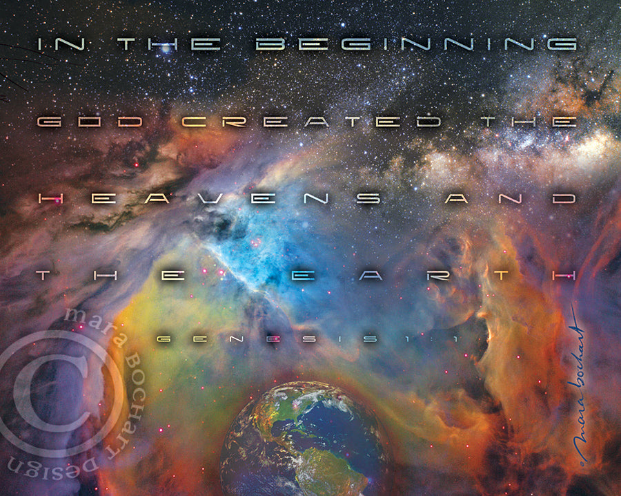 In The Beginning - premium canvas