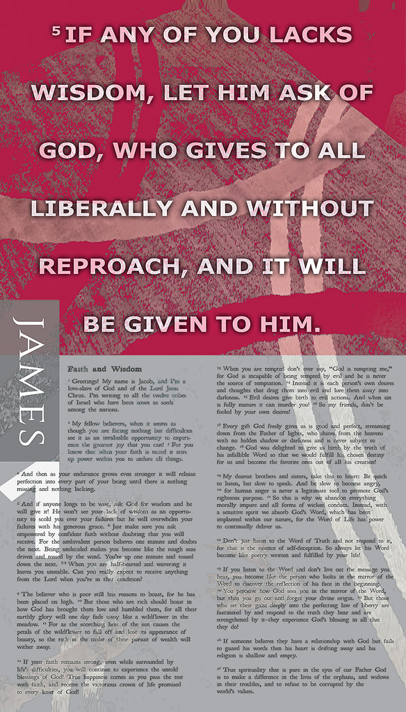 James 1-5 - hanging banner