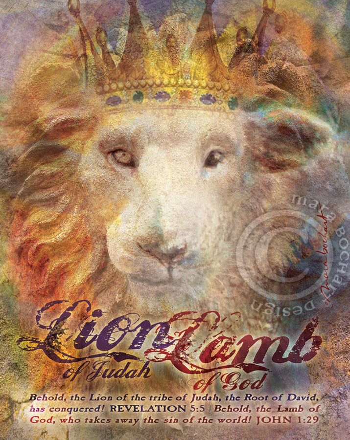 Lion Lamb - frameable print