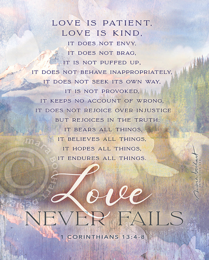 Love Is Patient - premium canvas
