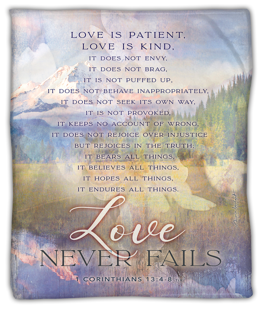 Love Is Patient - blanket - lightweight