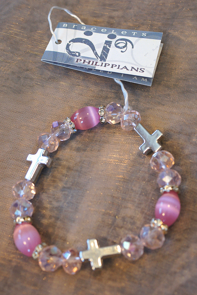 I AM HEALED - bracelet - light pink