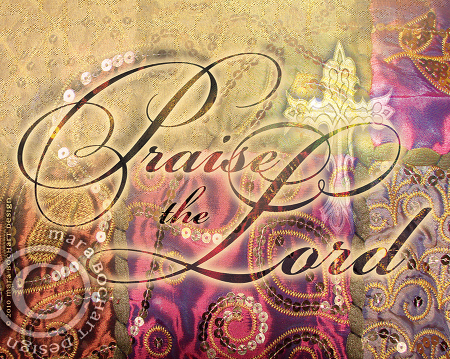 Praise the Lord - premium canvas