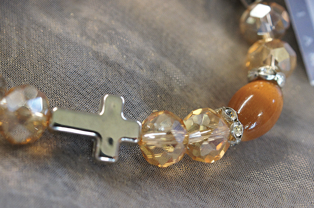 I AM HEALED - bracelet - sand