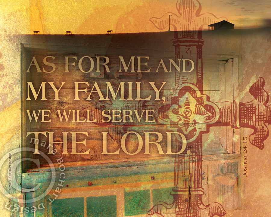 Serve The Lord - premium canvas