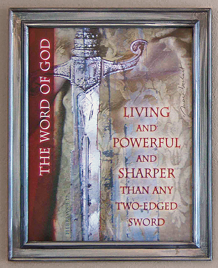 Sharper Than - framed 11x14