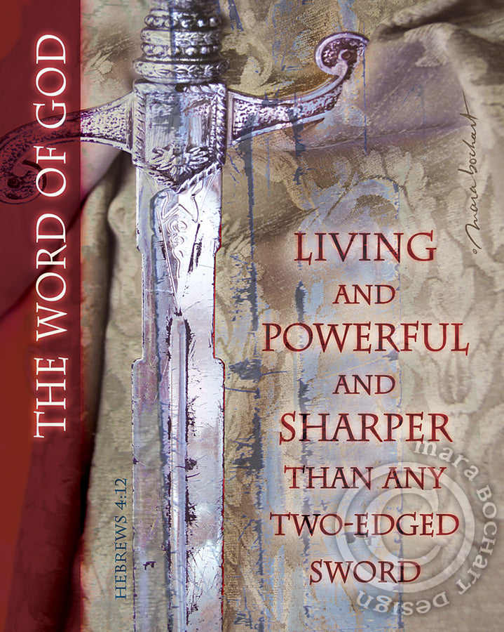 Sharper Than - hanging banner