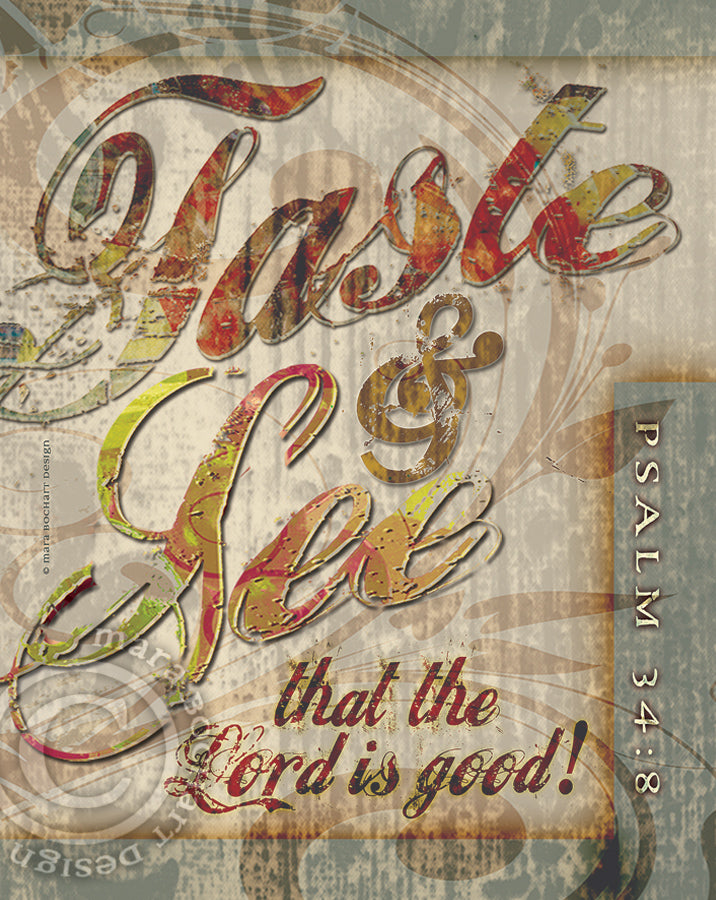 Taste and See - premium canvas