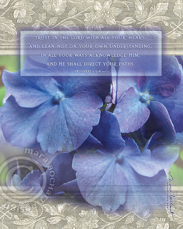 Trust in the Lord - vertical - frameable print