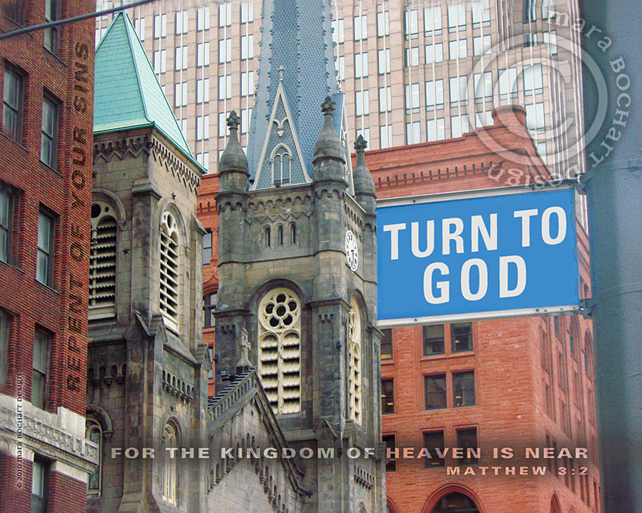 Turn to God - premium canvas