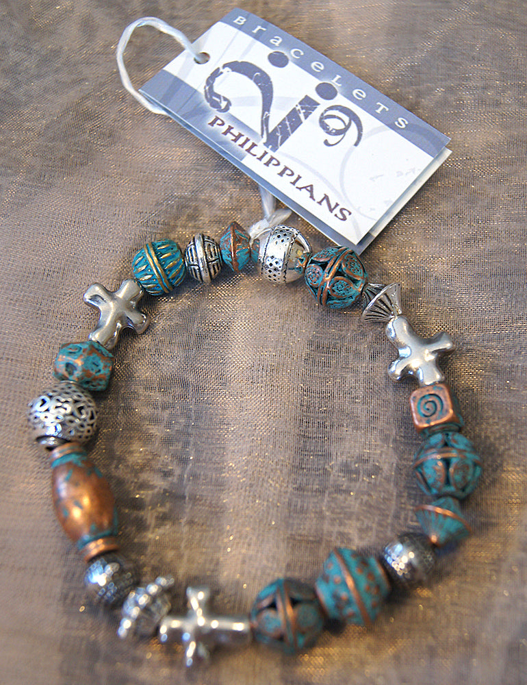 I AM HEALED - bracelet - turquoise copper