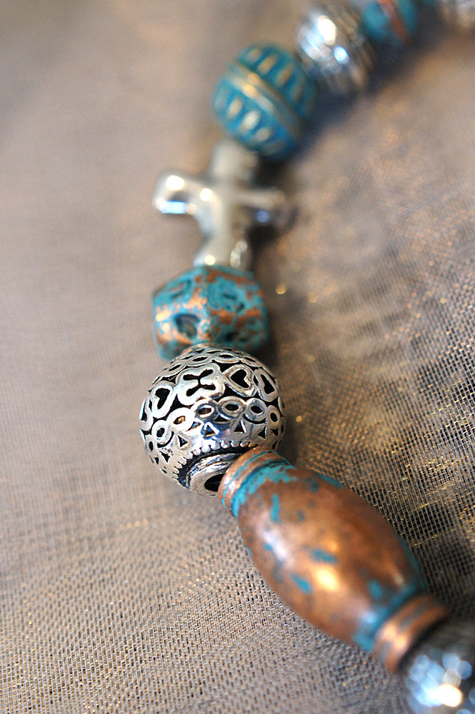 I AM HEALED - bracelet - turquoise copper
