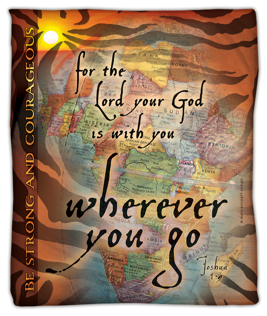 Wherever You Go - Africa - blanket- lightweight