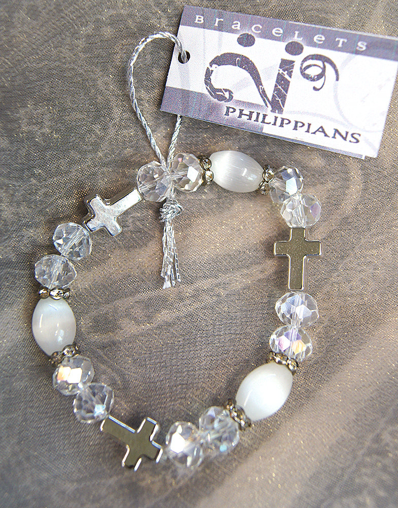 I AM HEALED - bracelet - white as snow