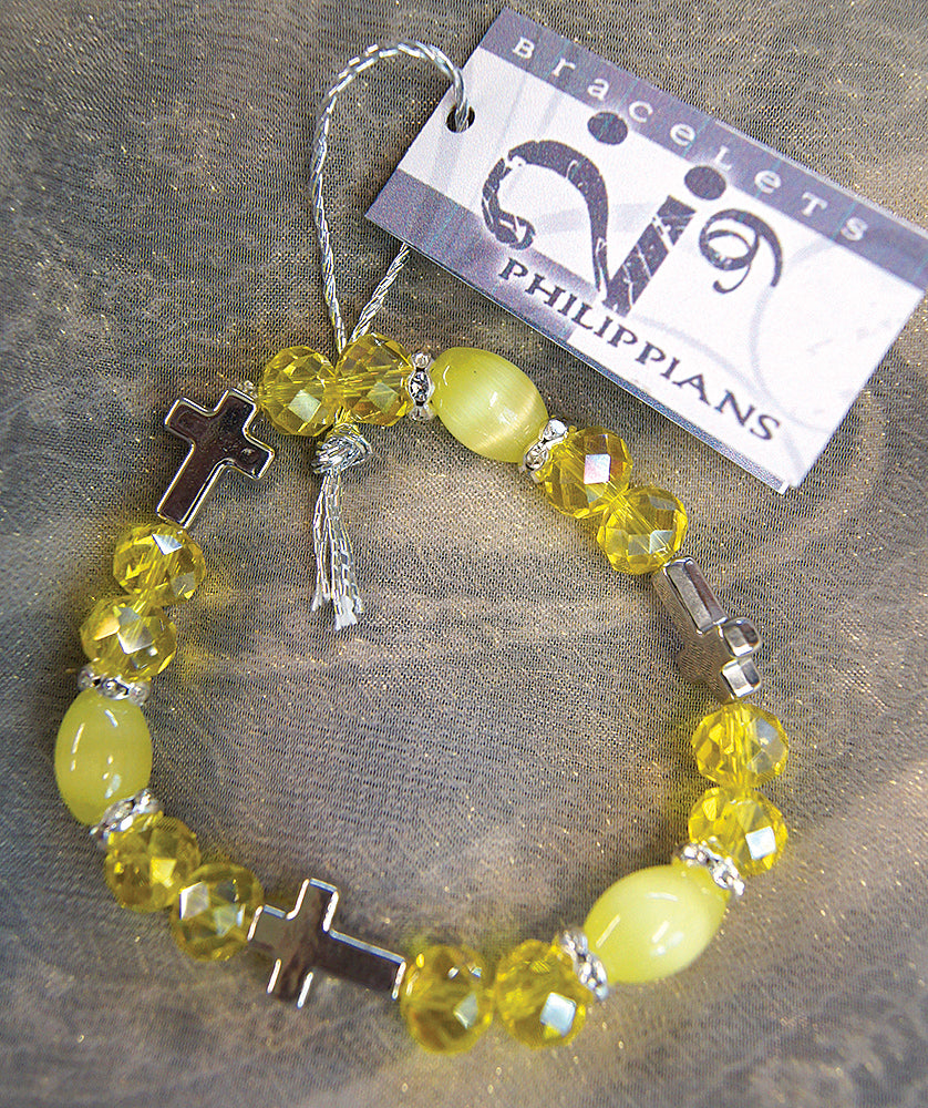 I AM HEALED - bracelet - canary yellow