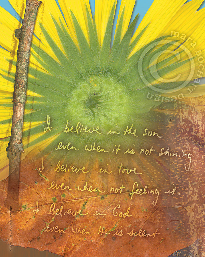 I Believe - notecard