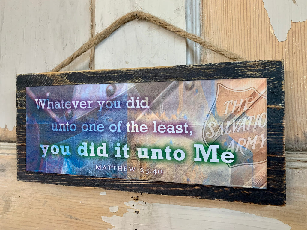 Unto Me - custom personalized pallet