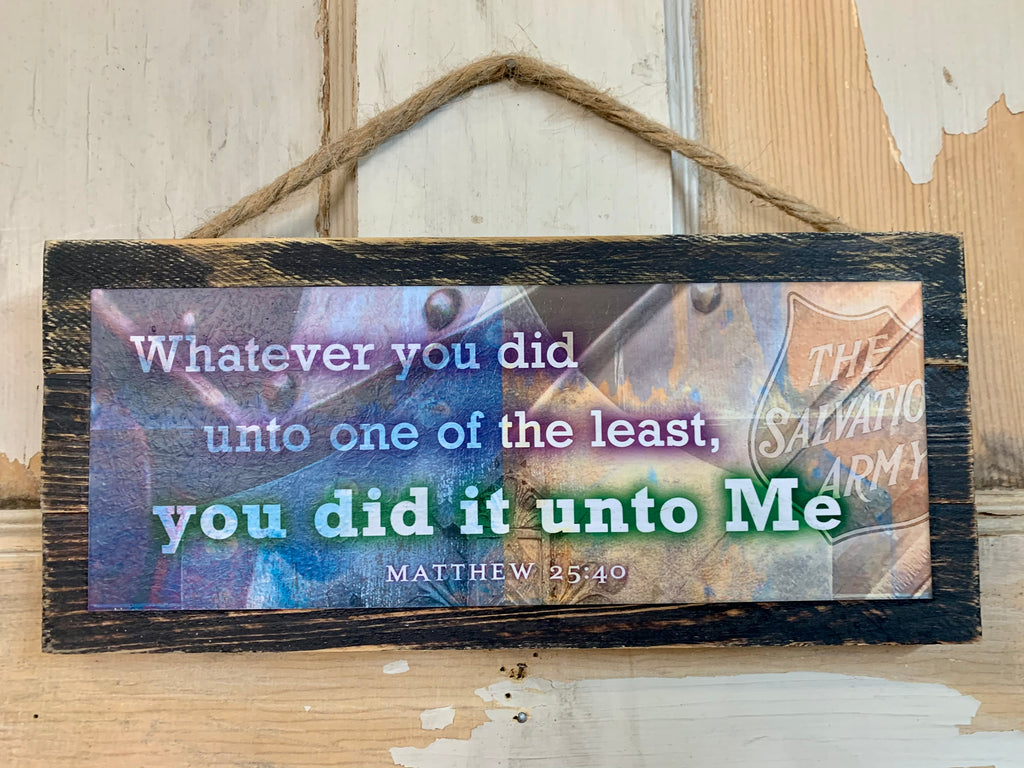 Unto Me - custom personalized pallet