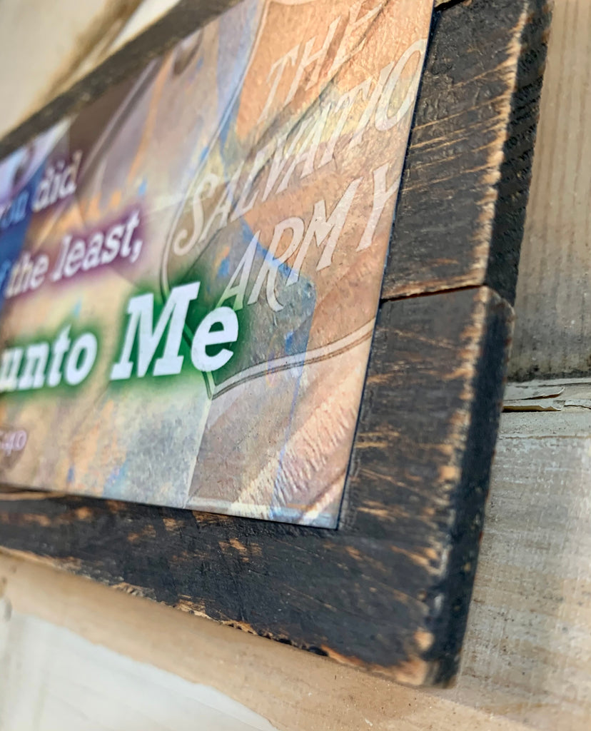 Unto Me - custom personalized pallet